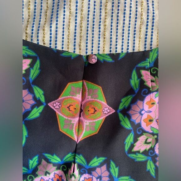 J Crew Mini Dress Multicolor Floral Shift Short Sleeve Size 6 Lined - Picture 4 of 8